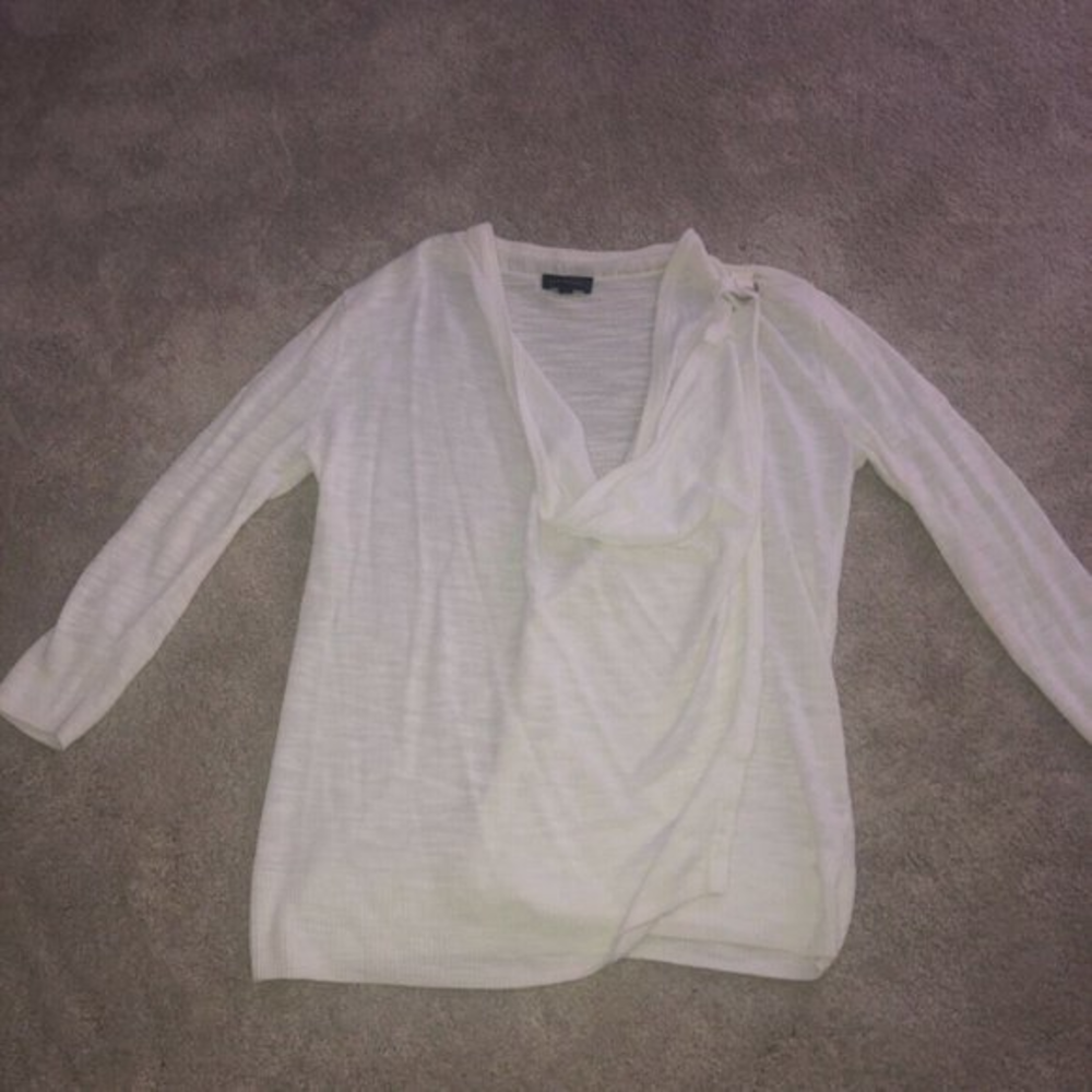 The Limited White Cardigan Sweater Small